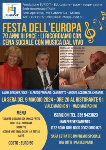 Scopri di più sull'articolo FESTA DELL’EUROPA: 70 anni di pace